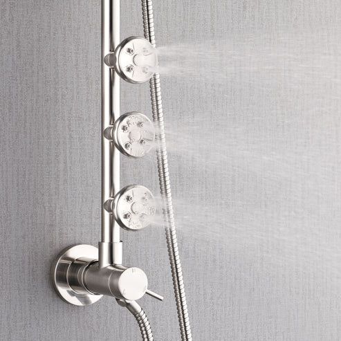 Forno Acqua AcquaSPA Brushed Nickel Retrofit Shower System-4