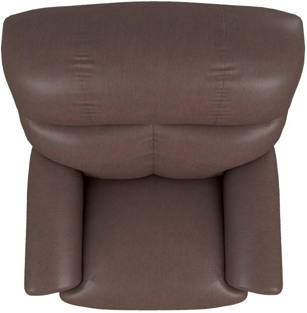 La-Z-Boy® Reed Walnut Leather Manual Rocking Recliner-2