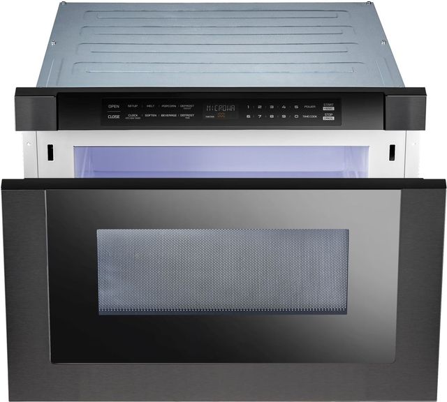 XO 1.2 Cu. Ft. Black Stainless Steel Microwave Drawer-1