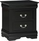 Crown Mark Louis Philip Black 24" Nightstand-0