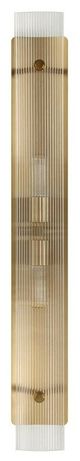 Uttermost® Elmhurst Glass 2-Light Sconce with Warm Brass Accent-3
