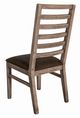 International Furniture Direct White Balam 2-Piece Camel Brown Side Chair Set-1