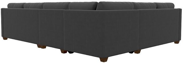 La-Z-Boy® Charlie Navy Leather Sectional with Custom Layout Options-3