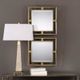 Uttermost® Allick 2-Piece Antiqued Gold Accent Mirror Set-1