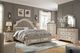 Signature Design by Ashley® Realyn 3-Piece Chipped White Queen Upholstered Bed Set-4