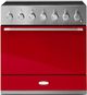 AGA™ Mercury 36" Stainless Steel Pro Style Induction Range with Piccadilly Red Door-0