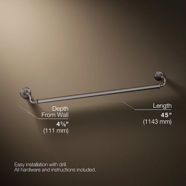 KOHLER® Artifacts® Vibrant Titanium 42" Grab Bar-2