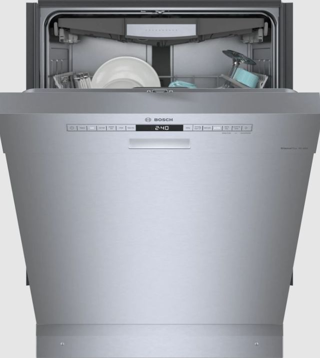 Bosch 300 Series 24" Stainless Steel Front Control Built In Dishwasher -1