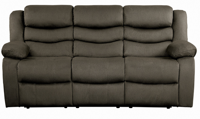 Homelegance® Discus Brown Reclining Sofa-1