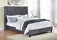 Mazin Furniture Deirdre Upholstered Gray King Platform Bed-3