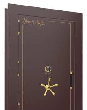 Liberty Safe Burgundy Marble Out-Swing Left Hinge Electronic Vault Door-1