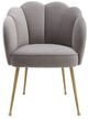 TOV Furniture Peony Grey Velvet Dining Chair-1