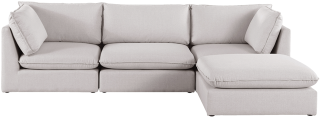 Meridian Furniture Mackenzie 4-Piece Beige Modular Sectional Set-1