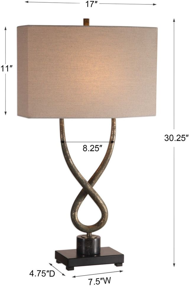 Uttermost® Talema Silver Leaf Table Lamp-2