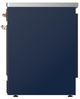 Ilve® Majestic III 30" Midnight Blue Pro Style Induction Range with Solid Door and Copper Trim-2