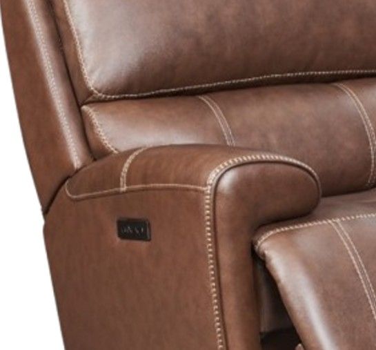 Leather Italia™ Highland Brown Coffee Power Glider Recliner-1