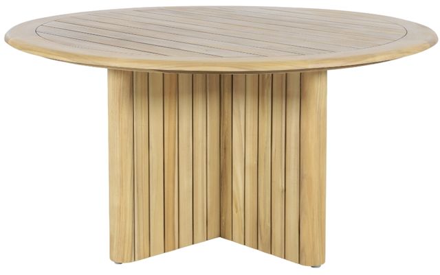 New Classic® Home Furnishings Sedona Natural Wicker Outdoor Patio Dining Table-2