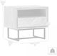 Armen Living Peridot Black/Natural Nightstand -4