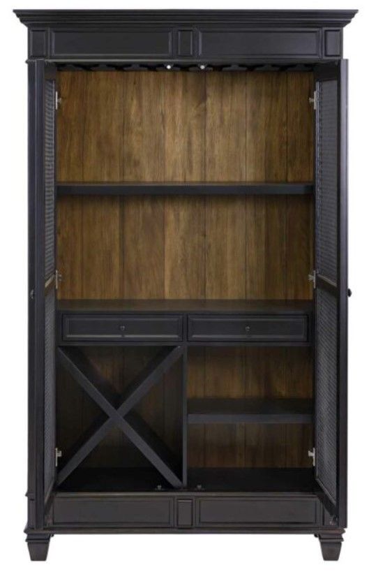 Martin Furniture Hartford Black Dining Display Cabinet-3