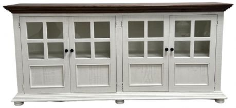 Million Dollar Rustic Coastal White Console-0