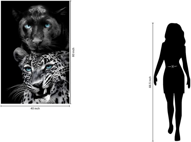 Classy Living Untamed Big Cats Play Too Wall Art-2