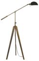 Cal® Lighting & Accessories Cuero Antique Gold Brass Floor Lamp-0