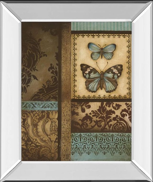 Classy Art Back To The Garden Il by Kimberly Poloson Mirror Framed Wall Art-0