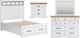 Signature Design by Ashley® Ashbryn 4-Piece White/Natural Queen Panel Bed Set-0