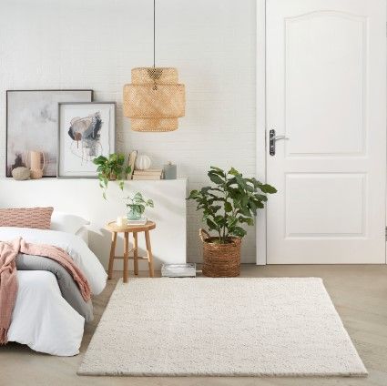 Nourison Home™ Cozy Shimmer Ivory Silver Glam 5'x7' Area Rug-1