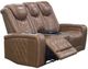 New Classic® Home Furnishings Dorian Brown Leather Power Reclining Loveseat-0