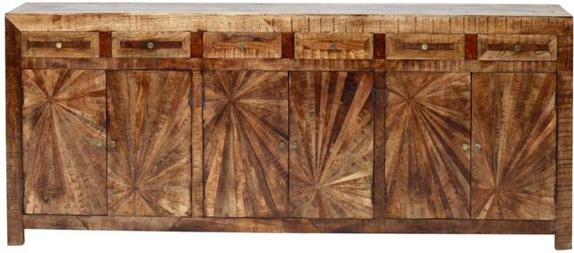Jaipur Furniture Geometric Palettes Cayley Brown Jumbo Sideboard-1