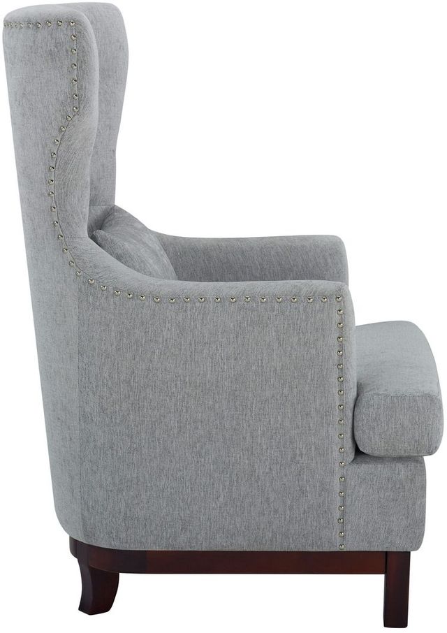Mazin Furniture Adriano Light Gray Upholstered Accent Chair-2
