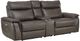 Homelegance® Maroni Dark Brown Double Power Reclining Loveseat with Center Console and Power Headrests-0
