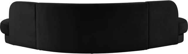Meridian Furniture Rosa 3-Piece Black Velvet Sectional-2