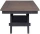 Liberty Furniture Lawson Weathered Gray Dining Table with Brown Base-5