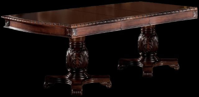 Acme Furniture Chateau De Ville Counter Height Table - Round Pedestal Dining Table In Cherry Finish