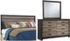 Signature Design by Ashley® Harlinton 3-Piece Warm Gray/Charcoal King Panel Headboard Bed Set-0