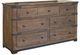 International Furniture Direct Parota Brown Dresser-0