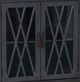 Powell® Slade Gray 2-Door Cabinet-1