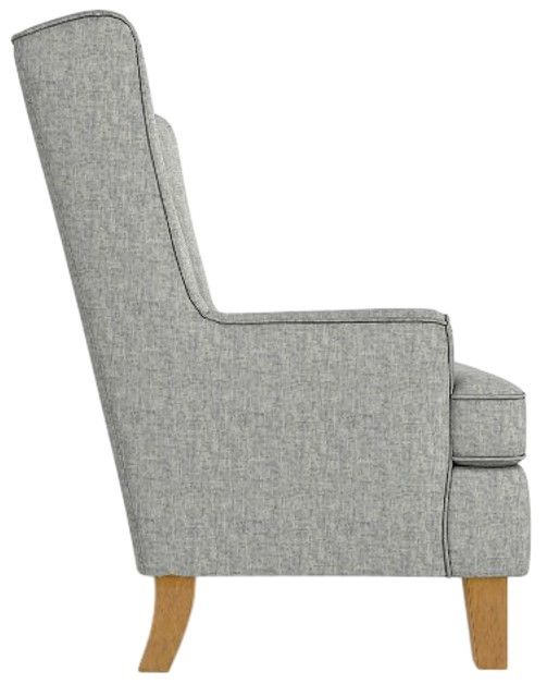 Best® Home Furnishings Customizable Andrea Wing Back Chair with Honey Birch Legs-2