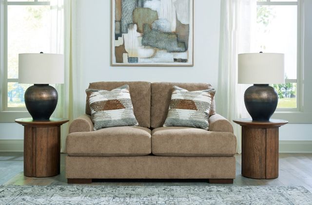 Signature Design by Ashley® Jayne Park Pecan Loveseat-1