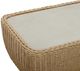 LH Home Siesta Natural Wicker Outdoor Coffee Table with Faux Cement Top-5