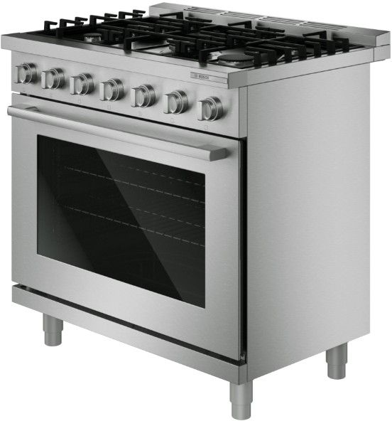 Bosch® 500 Series 36” Stainless Steel Freestanding Gas Range-3