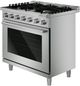 Bosch® 500 Series 36” Stainless Steel Freestanding Gas Range-3