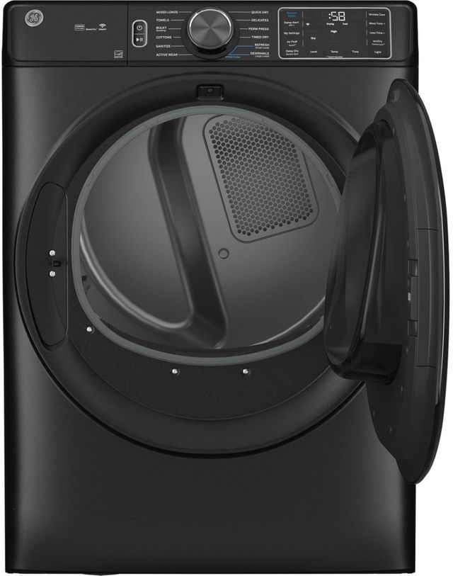 GE® Carbon Graphite Front Load Washer & Electric Dryer Laundry Pair-3