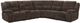 Parker House® Bronco 6-Piece Plush Umber Power Reclining L-Shape Sectional-2