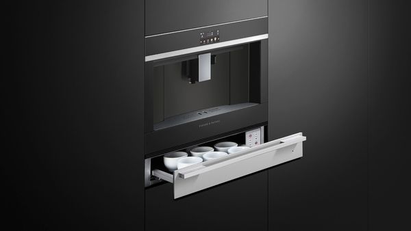 Fisher & Paykel 24” Built in Coffee Machine-Black Glass