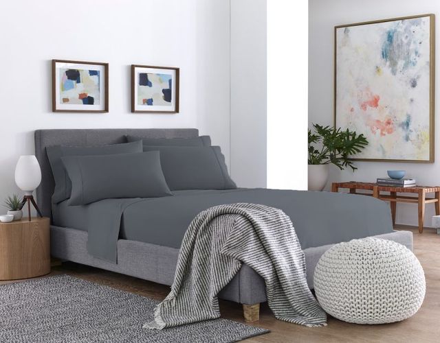 Sleeptone® Ultraweave® 6-Piece Gray Microfiber Split Head King Sheet Set-1