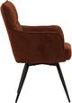Dovetail Furniture Adelise Burgundy Swivel Chair-2
