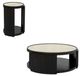 Bassett Mirror Rivera Gold Tinted Coffee Table with Black Base-4